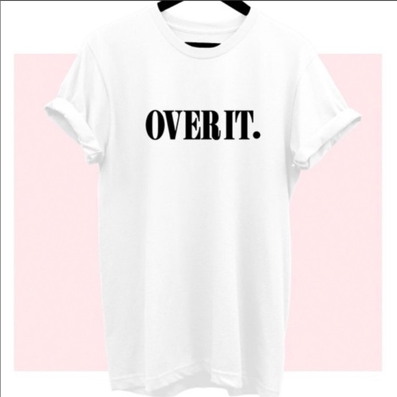 ✨LAST ONE✨OVER IT! Graphic 100% Cotton graphic Tee - Picture 2 of 2
